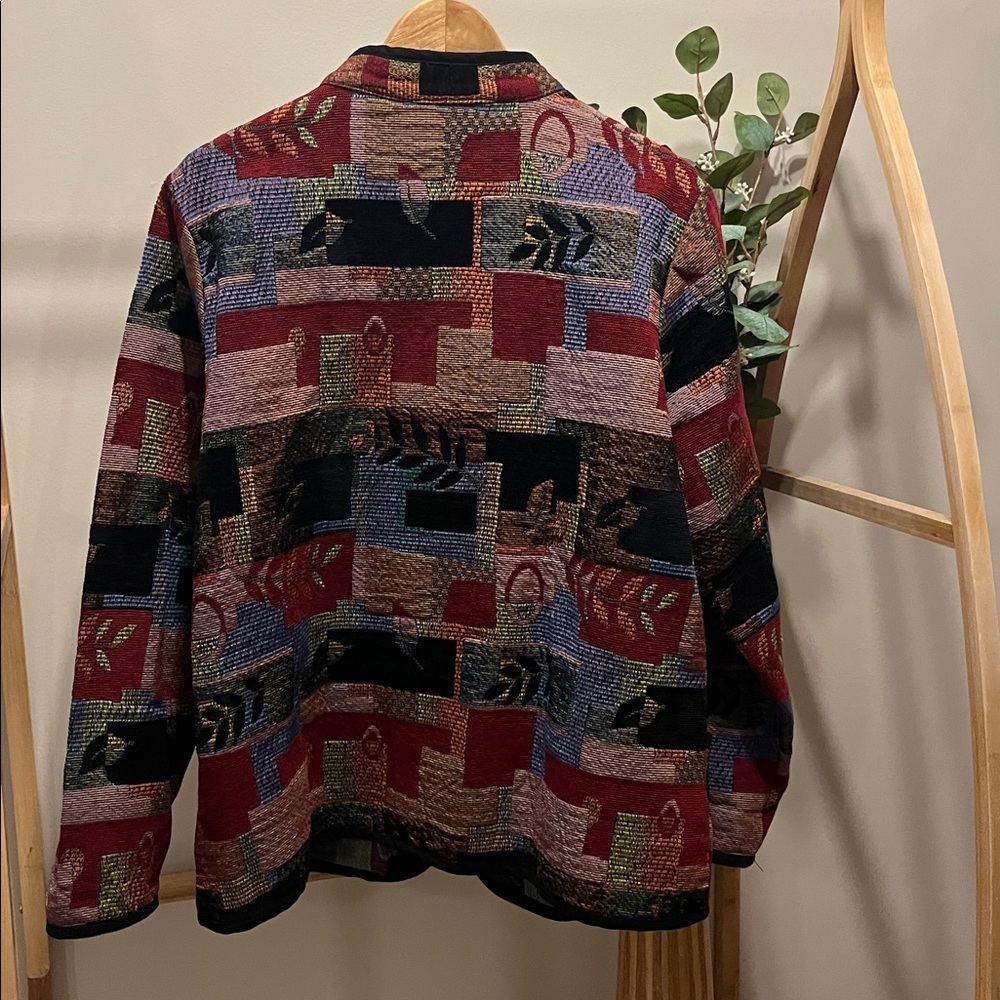 Woman’s Country Collection Multicolor Patchwork Jacket - Picture 4 of 4